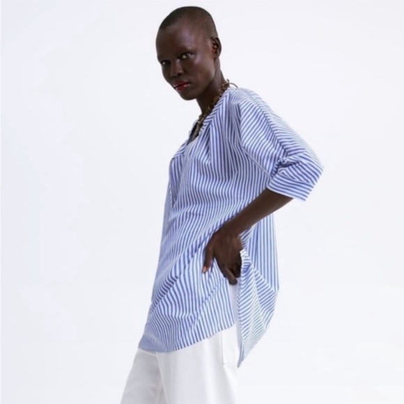 Zara 💙 oversized striped tunic - Picture 3 of 4